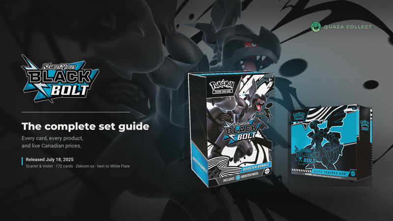 Black Bolt Pokémon TCG set guide cover — Quaza Collect