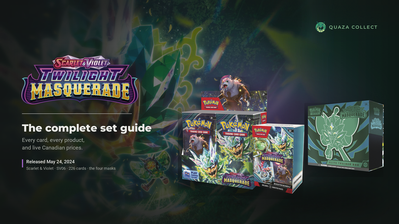 Twilight Masquerade Pokémon TCG set guide cover — Quaza Collect