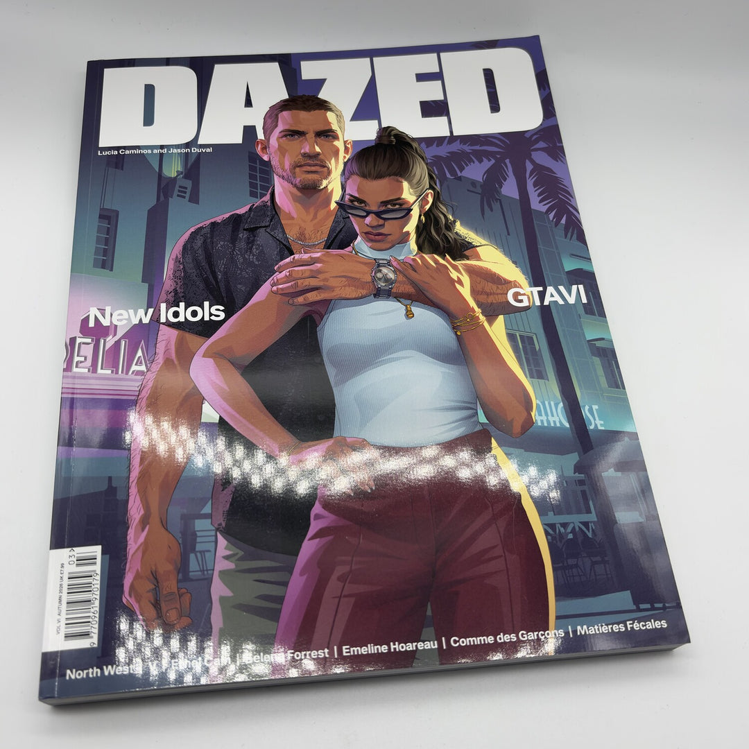 Dazed Autumn 2026 GTA VI cover: Jason Duval and Lucia Caminos on the front