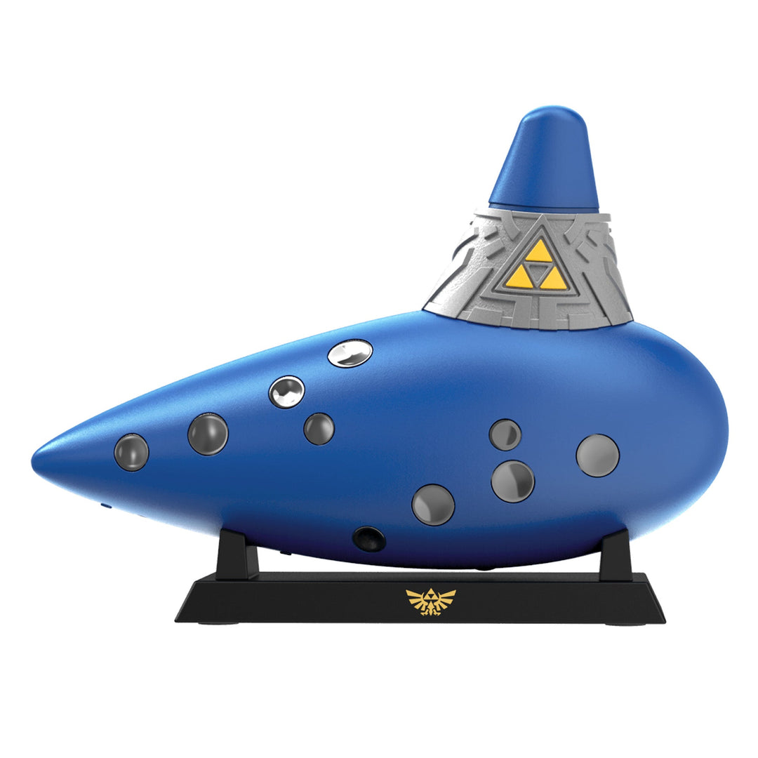 HORI Electric Ocarina of Time for Nintendo Switch 2, on its stand base