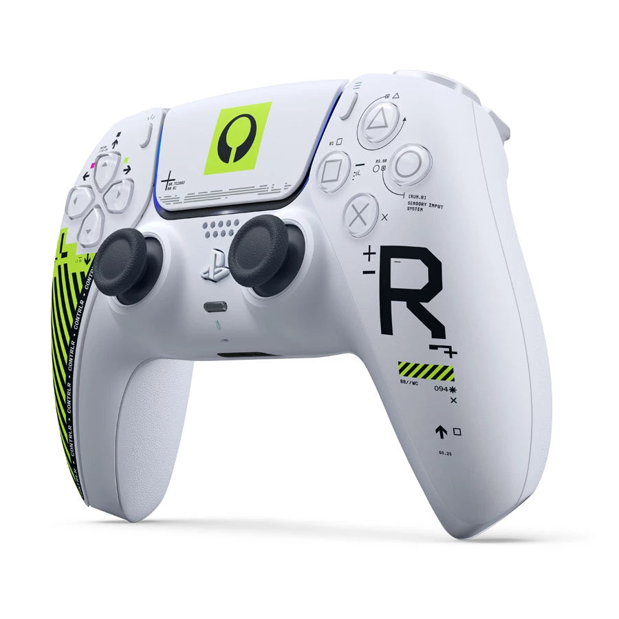 DualSense Marathon Limited Edition, three-quarter front view