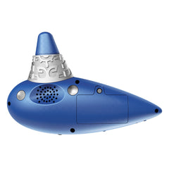 HORI Electric Ocarina of Time for Nintendo Switch 2, back view with the speaker grille and battery cover