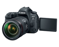 Canon EOS 6D Mark II with the 24-105mm f/4L lens and the vari-angle touchscreen swung out