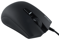 Corsair HARPOON RGB PRO in Black from the right, showing the textured scroll wheel and the rubber side grip