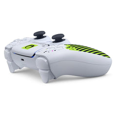 DualSense Marathon Limited Edition, low side view with the triggers and light bar