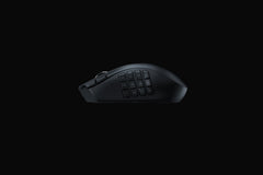 Left side of the Razer Naga V2 HyperSpeed in Black, showing the numbered 12-button thumb grid