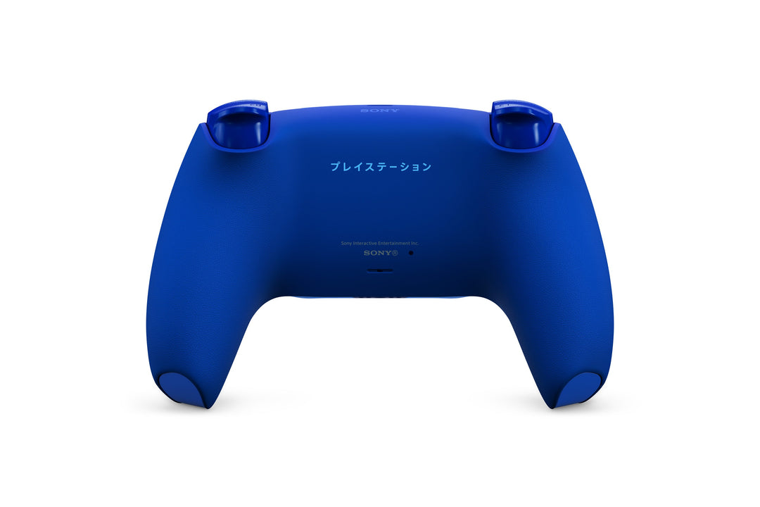DualSense Icon Blue Special Edition, back with PlayStation spelled in Katakana