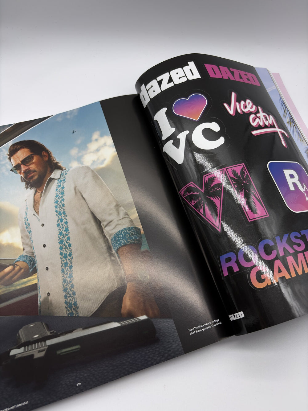Dazed Autumn 2026 GTA VI cover: the GTA VI sticker page inside