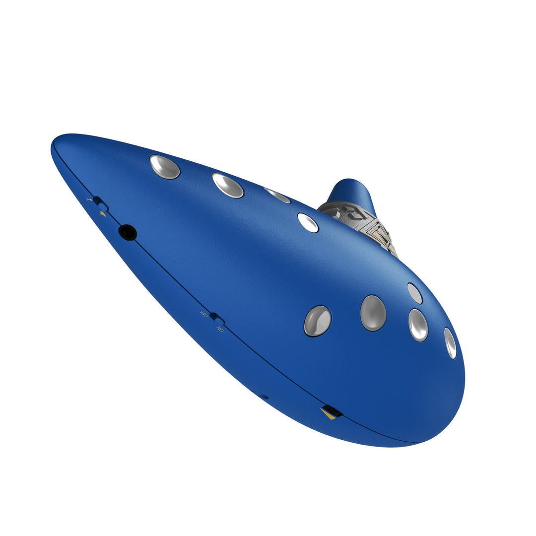 HORI Electric Ocarina of Time for Nintendo Switch 2, angled view of the finger buttons