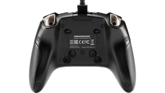 Back of the Thrustmaster eSwap X Pro controller in Black, showing the four rear buttons, the triggers and the label