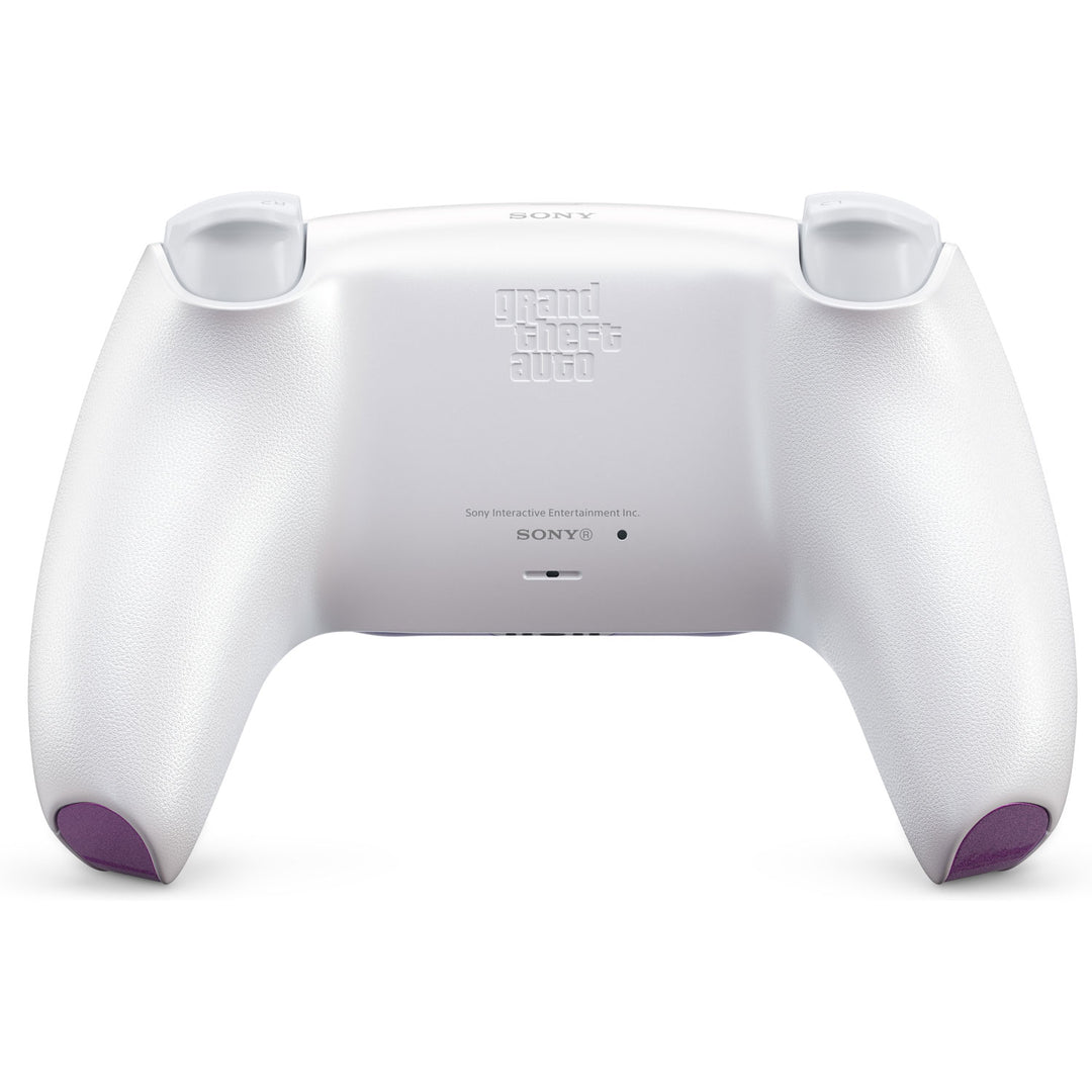 DualSense Grand Theft Auto VI White Limited Edition, back with the Grand Theft Auto logo