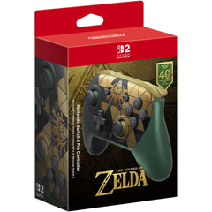 Nintendo Switch 2 Pro Controller The Legend of Zelda 40th Anniversary Edition, retail box front