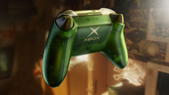 XBOX Wireless Controller X25 Special Edition, back view with the translucent battery door