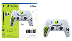 DualSense Marathon Limited Edition, beside its retail box