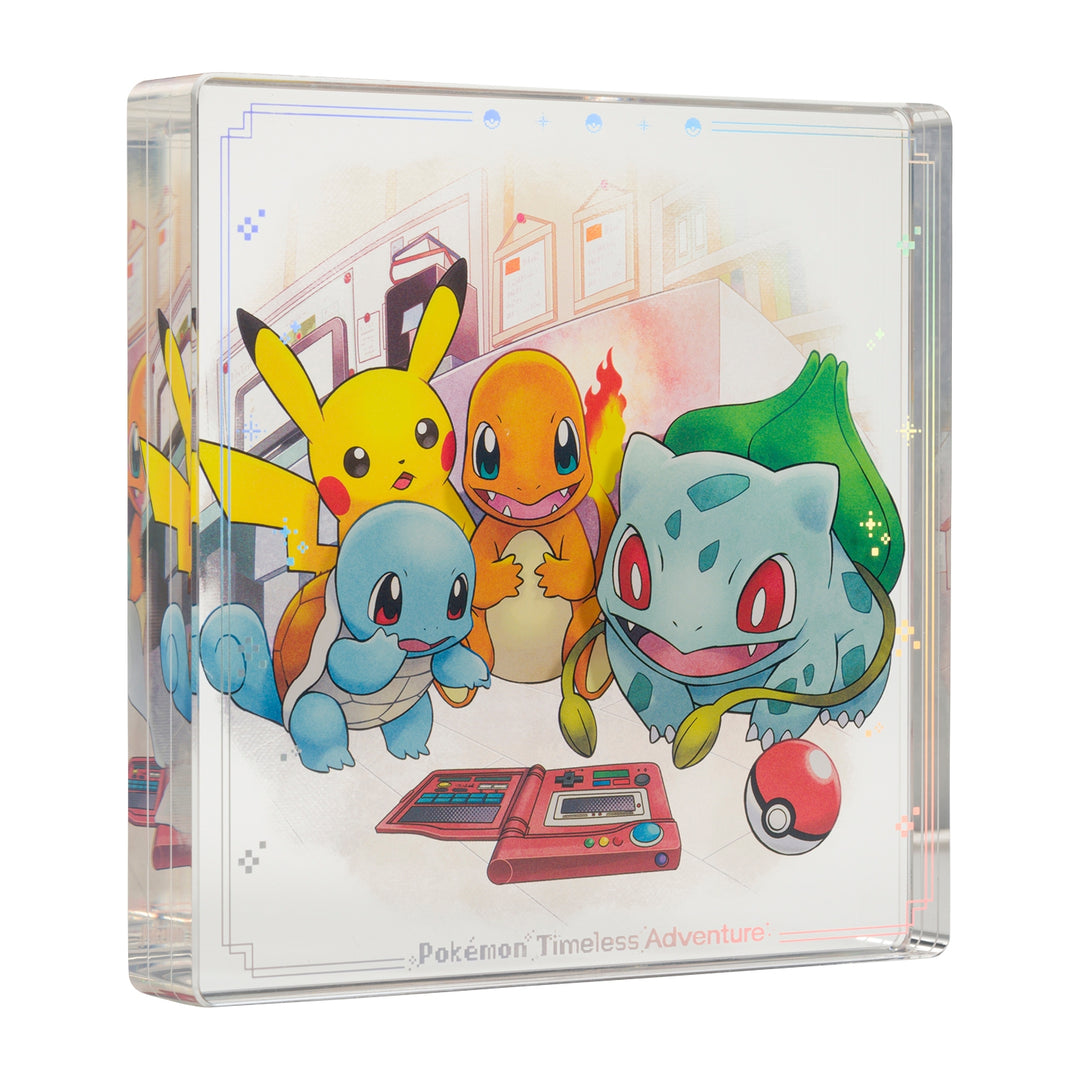 Pokemon 30th Anniversary Timeless Adventure Kanto Acrylic Block (Pokemon Center Exclusive)