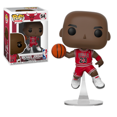 Funko Pop! Michael Jordan No. 54 NBA Chicago Bulls 23 Red Jersey Basketball Vinyl Figure