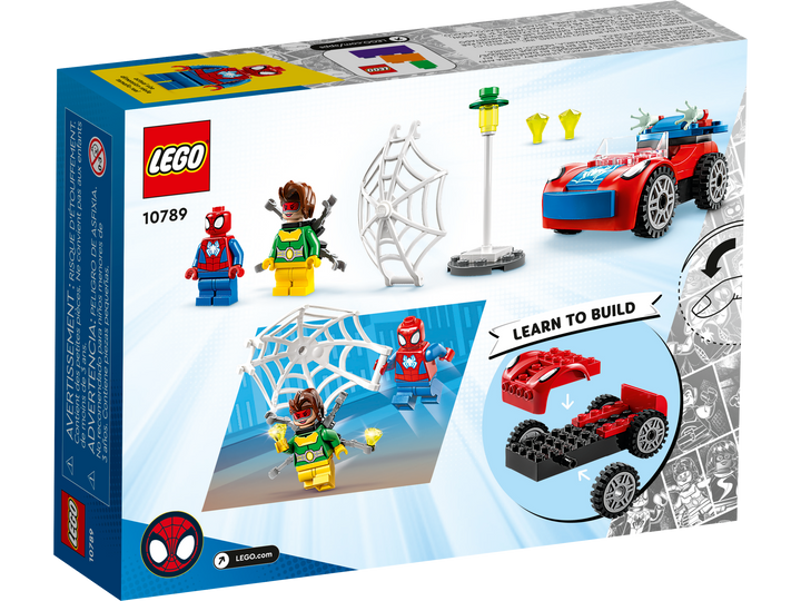 LEGO 10789 box back showing the Starter Brick learn-to-build panel
