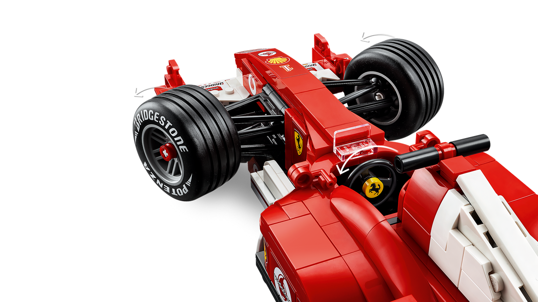 LEGO Icons Ferrari F2004 & Michael Schumacher 11375, nose and front wing of the Ferrari F2004