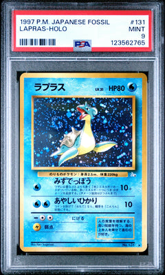 Lapras No. 131 Holo in PSA 9 - 1997 Pokemon Japanese Fossil (Rare Swirl)