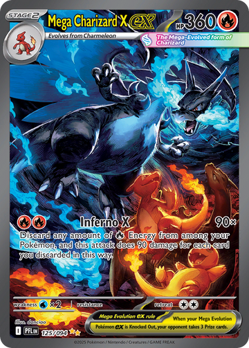 Mega Charizard X ex 125/094 Special Illustration Rare by danciao, Phantasmal Flames