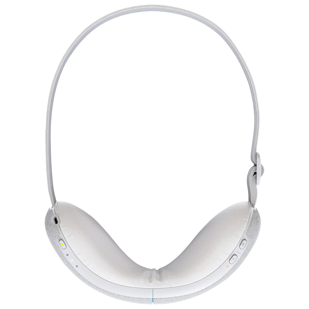 Therabody SmartGoggles grey, inner cushions and strap on white