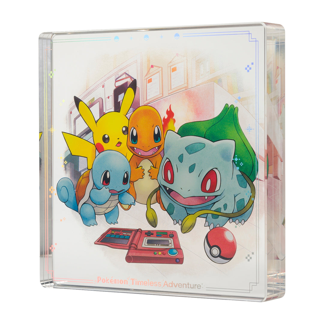 Pokemon 30th Anniversary Timeless Adventure Kanto Acrylic Block (Pokemon Center Exclusive)