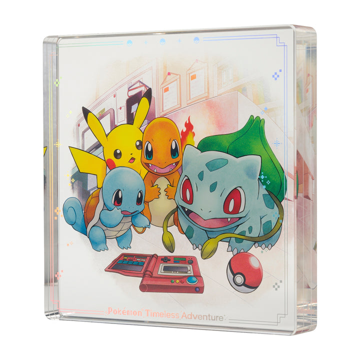 Pokemon 30th Anniversary Timeless Adventure Kanto Acrylic Block (Pokemon Center Exclusive)