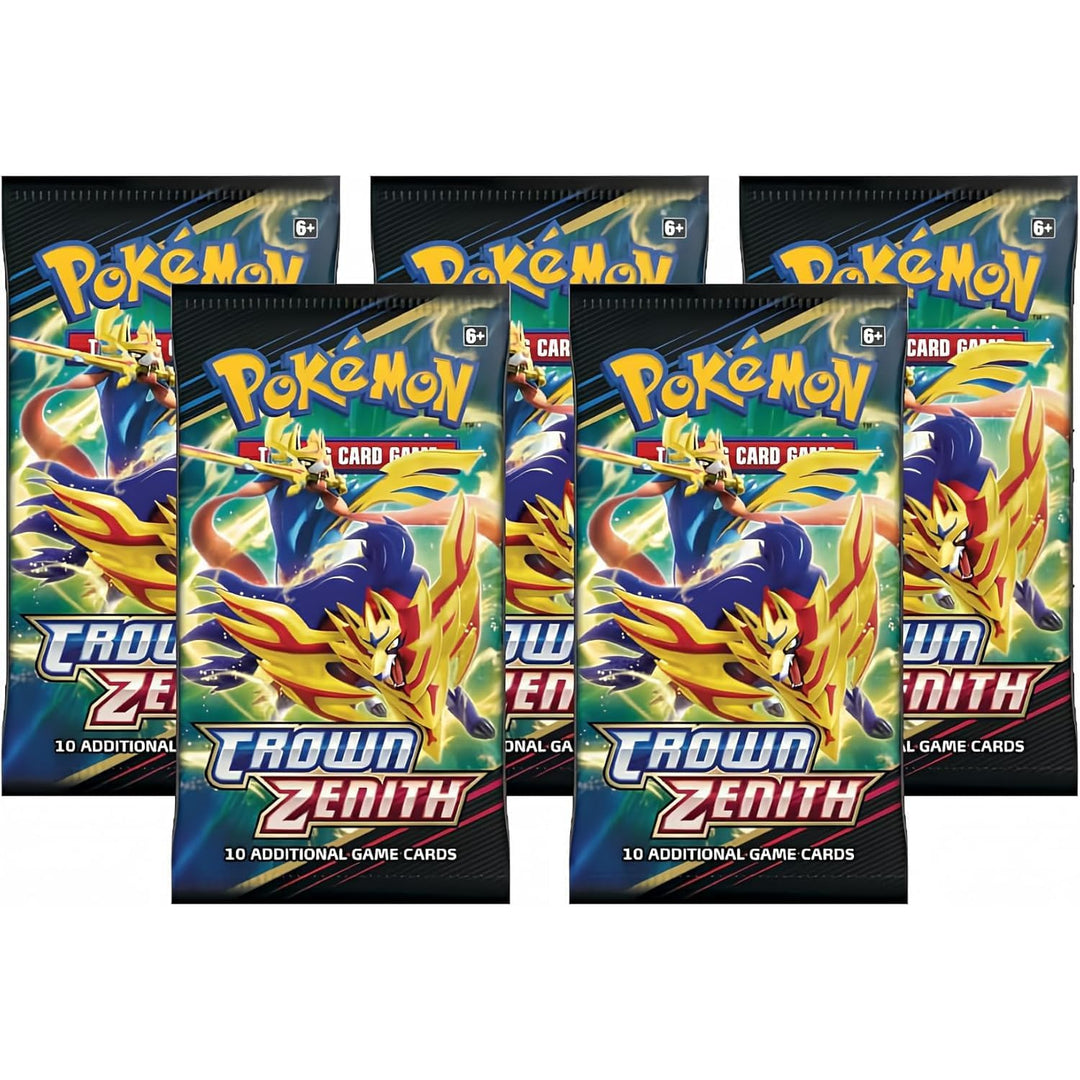 Pokemon TCG: Crown Zenith Special Collection - Unown & Lugia (5 Booster Packs, Promos, Pin and Coin) Sword and Shield
