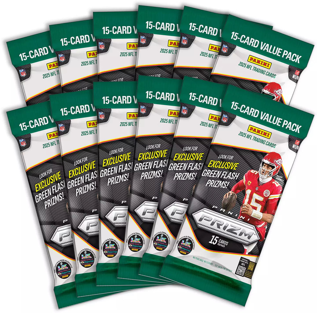 Panini PRIZM NFL Football Fat Pack Box (2025) - 12 Packs