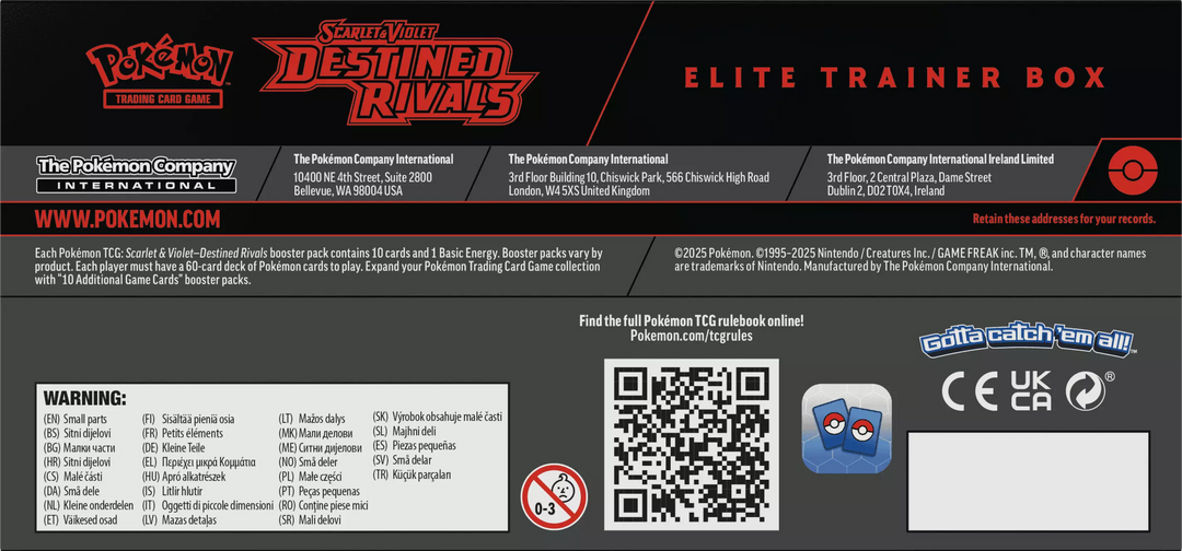 Pokémon TCG: Destined Rivals Elite Trainer Box - Scarlet & Violet