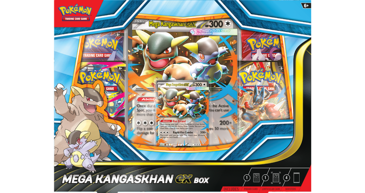 Pokémon TCG: Mega Kangaskhan ex Box (4 Booster Packs)
