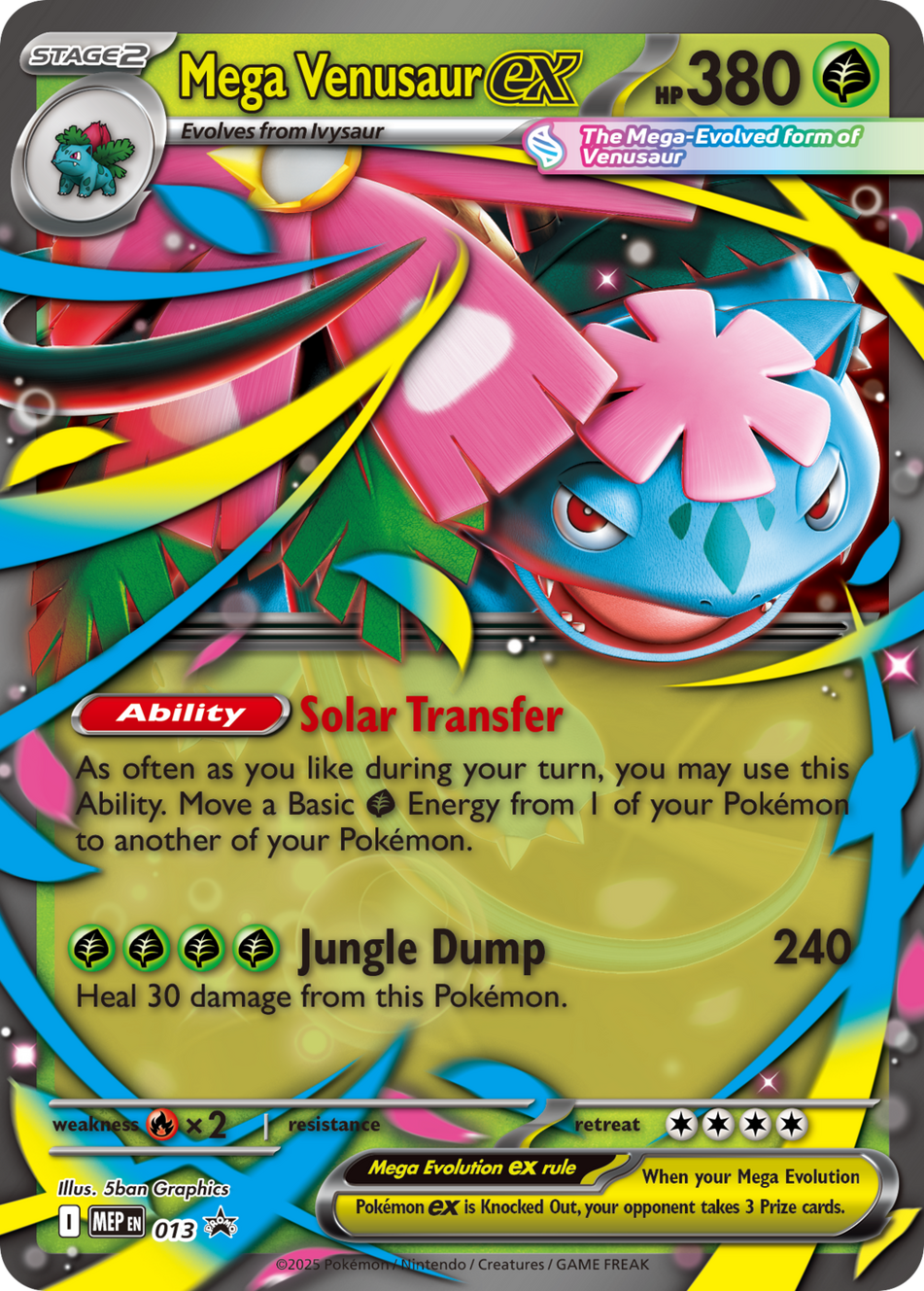 Pokemon TCG: Mega Venusaur ex Premium Collection (8 Booster Packs)