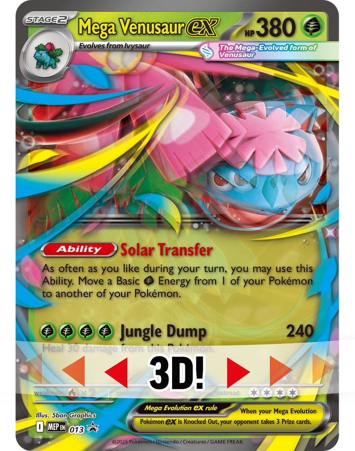 Pokemon TCG: Mega Venusaur ex Premium Collection (8 Booster Packs)
