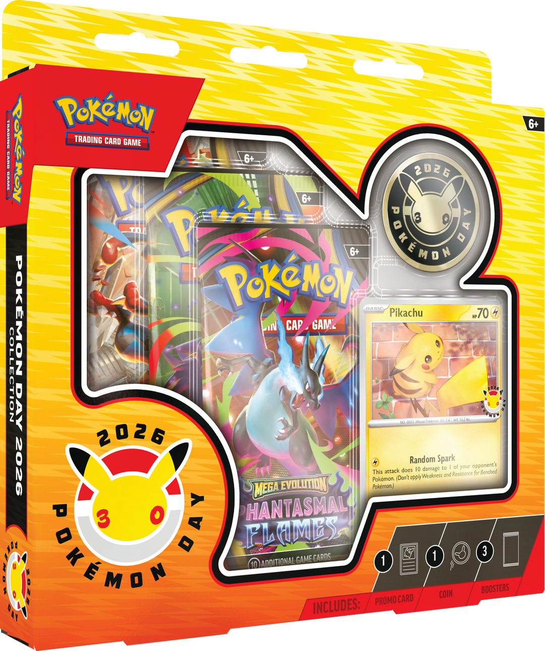 Pokemon TCG: Pokemon Day 2026 Collection (3 Booster Packs + Pikachu Pr Quaza Collect Pokemon TCG: Pokemon Day 2026 Collection (3 Booster Packs + Pikachu Pr Quaza Collect