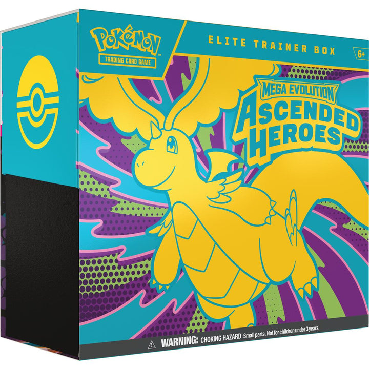 Pokémon TCG: Ascended Heroes Elite Trainer Box - Mega Evolution (9 Booster Packs + Promo and More)