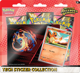 Pokemon TCG: Ascended Heroes Tech Sticker Collection (3 Booster Packs + Promo + Sticker)