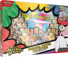 Pokémon TCG: Ascended Heroes Premium Poster Collection Sealed Case of 6 (3 of each style) - Mega Lucario and Mega Gardevoir