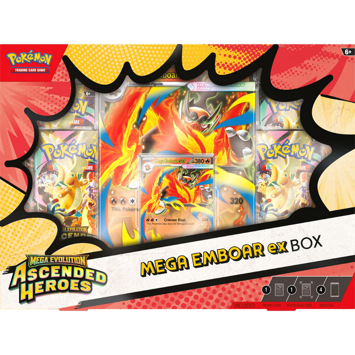 Pokémon TCG: Ascended Heroes Mega ex Collection (4 Booster Packs + Promos) - Mega Evolution