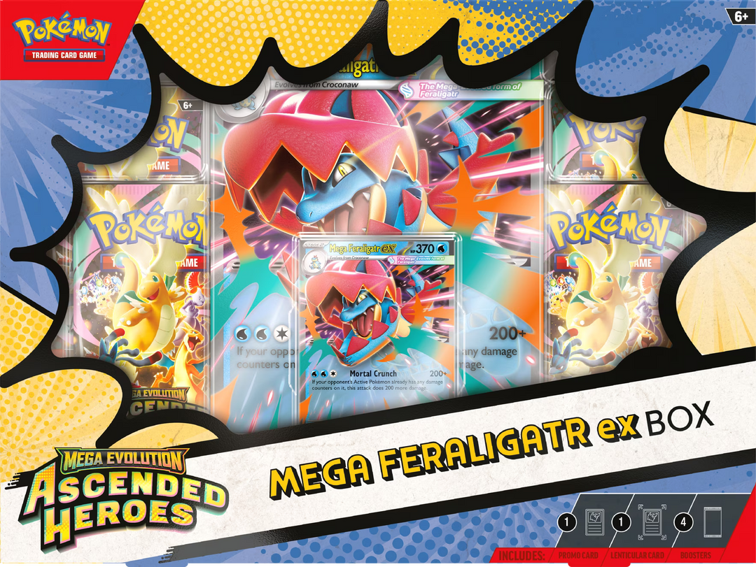 Pokémon TCG: Ascended Heroes Mega ex Collection (4 Booster Packs + Promos) - Mega Evolution