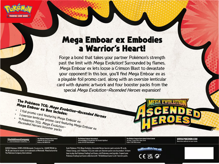 Pokémon TCG: Ascended Heroes Mega ex Collection (4 Booster Packs + Promos) - Mega Evolution