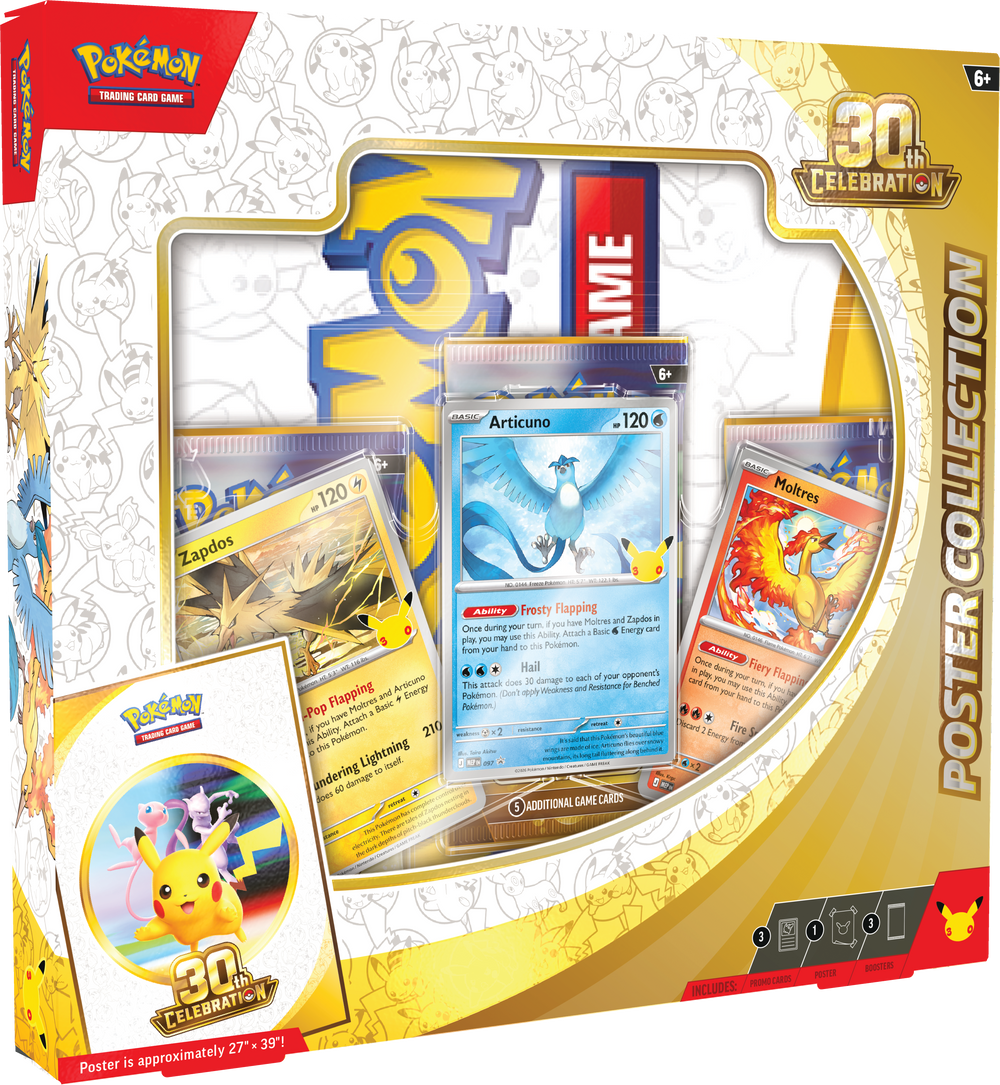 Pokémon TCG: 30th Celebration Poster Collection - 2026 - angled front