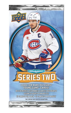 Upper Deck Series 2 Hockey Card Pack Gravity Feed (2025-26)