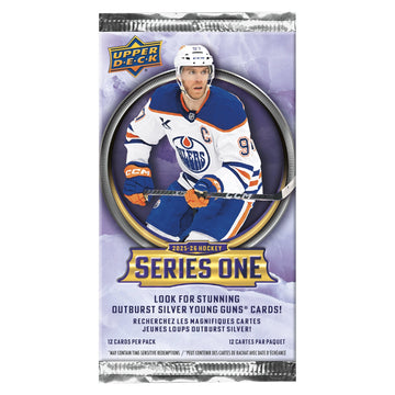 Upper Deck Series 1 Hockey Pack 2025-26: front of the 12-card pack