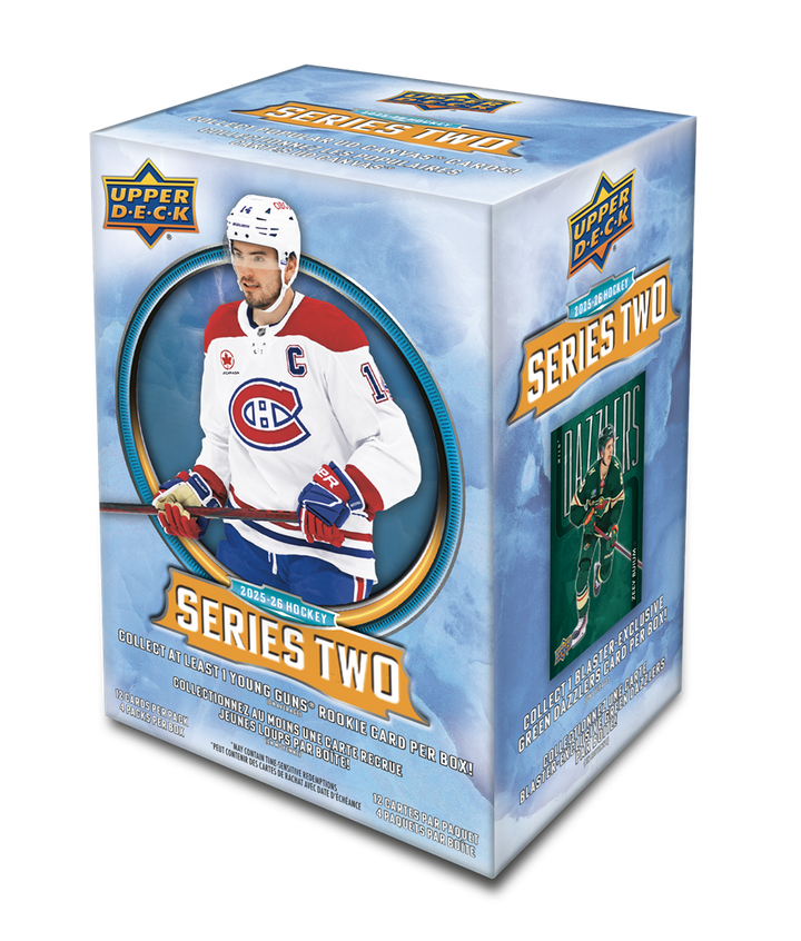 Upper Deck Series 2 2025-26 Hockey Cards Mass Blaster Box (4 Booster Packs)