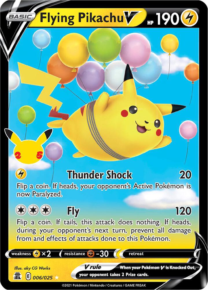 Flying Pikachu V 6/25 - Celebrations