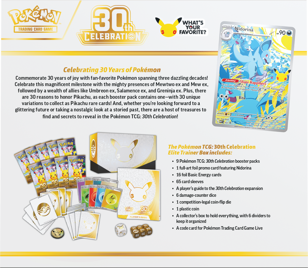 Pokémon TCG: 30th Celebration Elite Trainer Box - 2026 - view 3
