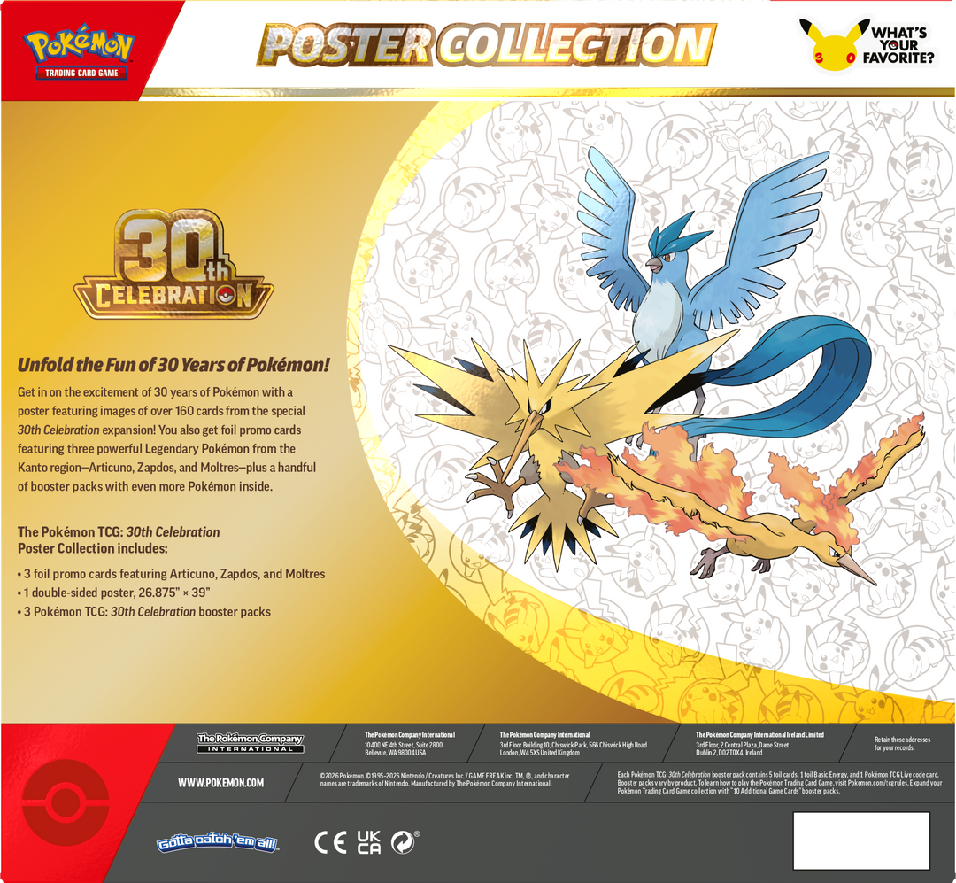 Pokémon TCG: 30th Celebration Poster Collection - 2026 - view 3