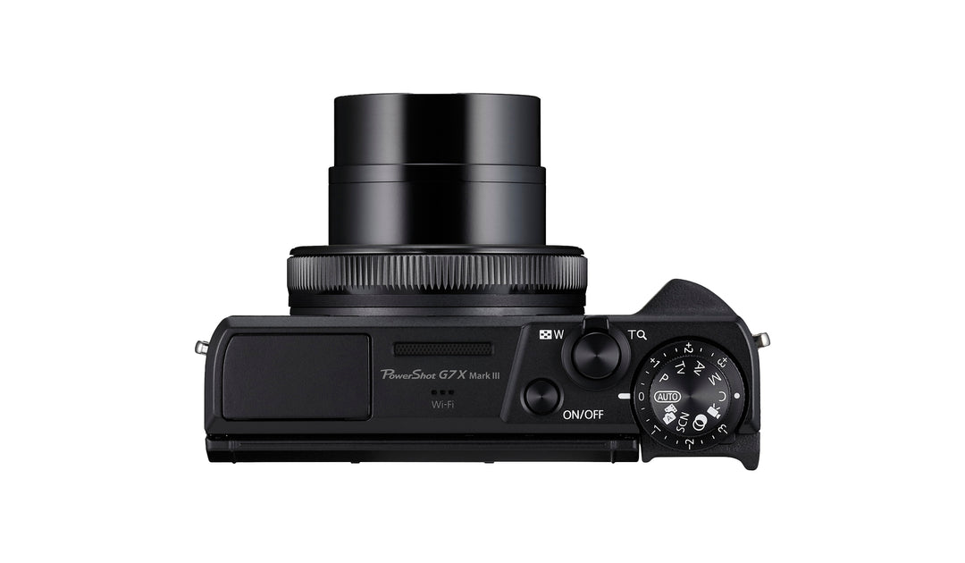 Canon PowerShot G7 X Mark III black, top plate with mode dial