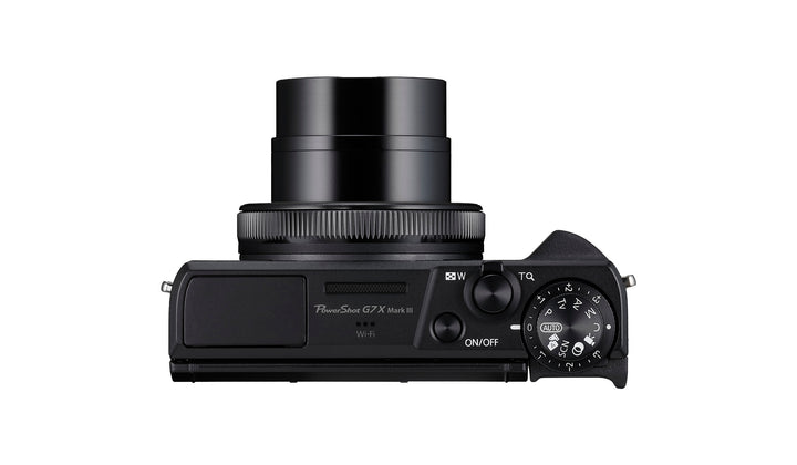 Canon PowerShot G7 X Mark III black, top plate with mode dial