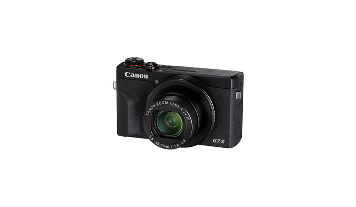 Canon PowerShot G7 X Mark III black, three-quarter front view